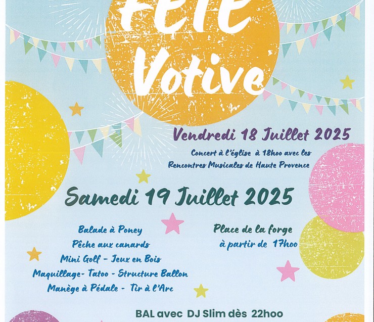 FETE VOTIVE 19 JUILLET 2025