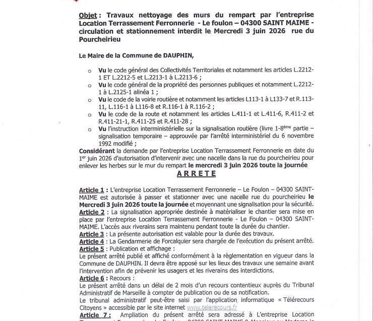 travaux nettoyage rempart rue du pourcheirieu