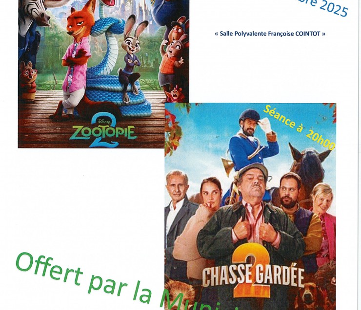 CINEMA SAMEDI 20 DECEMBRE 2025