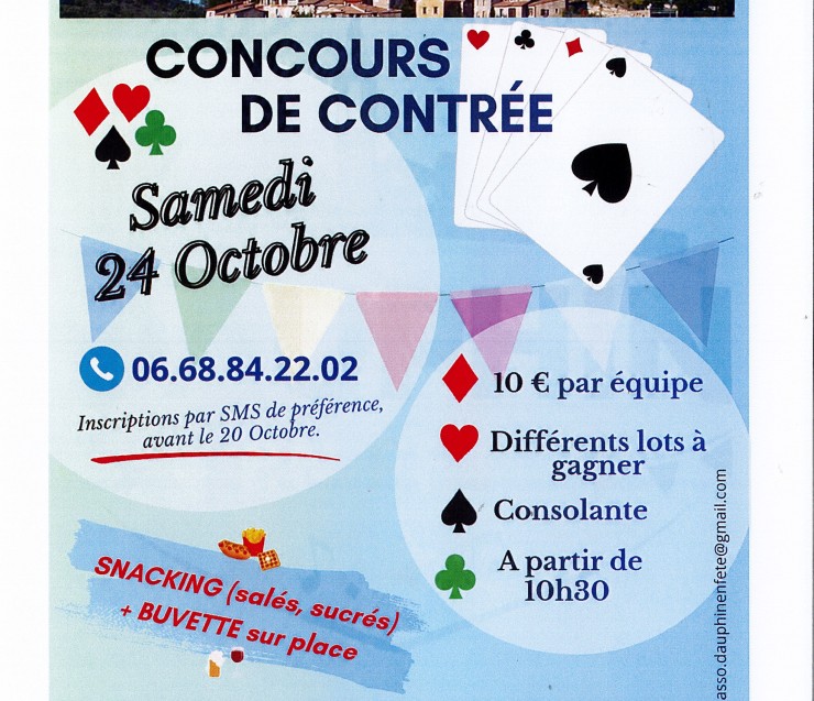 concours de contrée le 24 octobre 