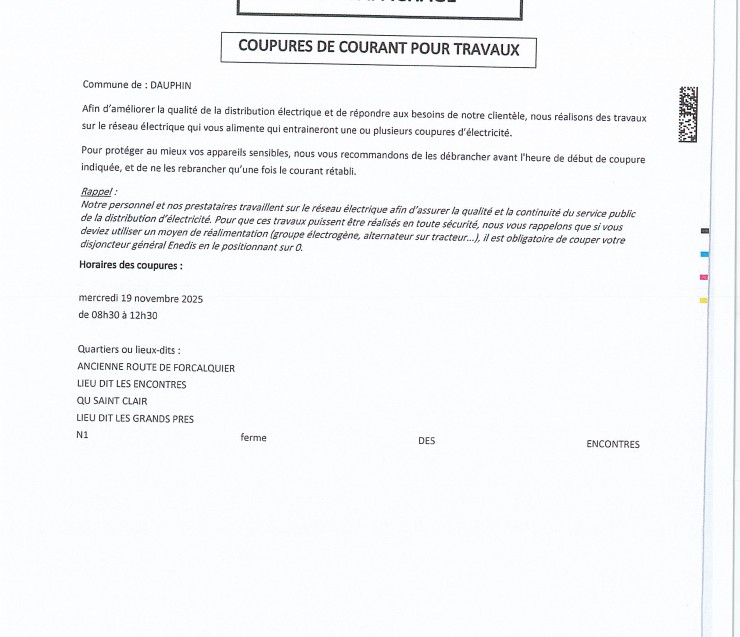 ENEDIS TRAVAUX 